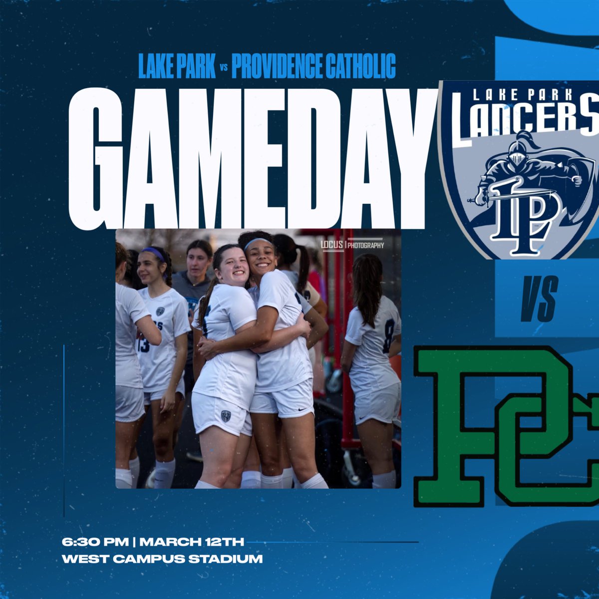 🚨HOME SEASON OPENER🚨

The Lake Park Girls Soccer start their season today against Providence Catholic at West Campus stadium! It’s a beautiful day for a spring season opener! Come out and support! 

JV - 4:45 pm 

Varsity - 6:30 pm