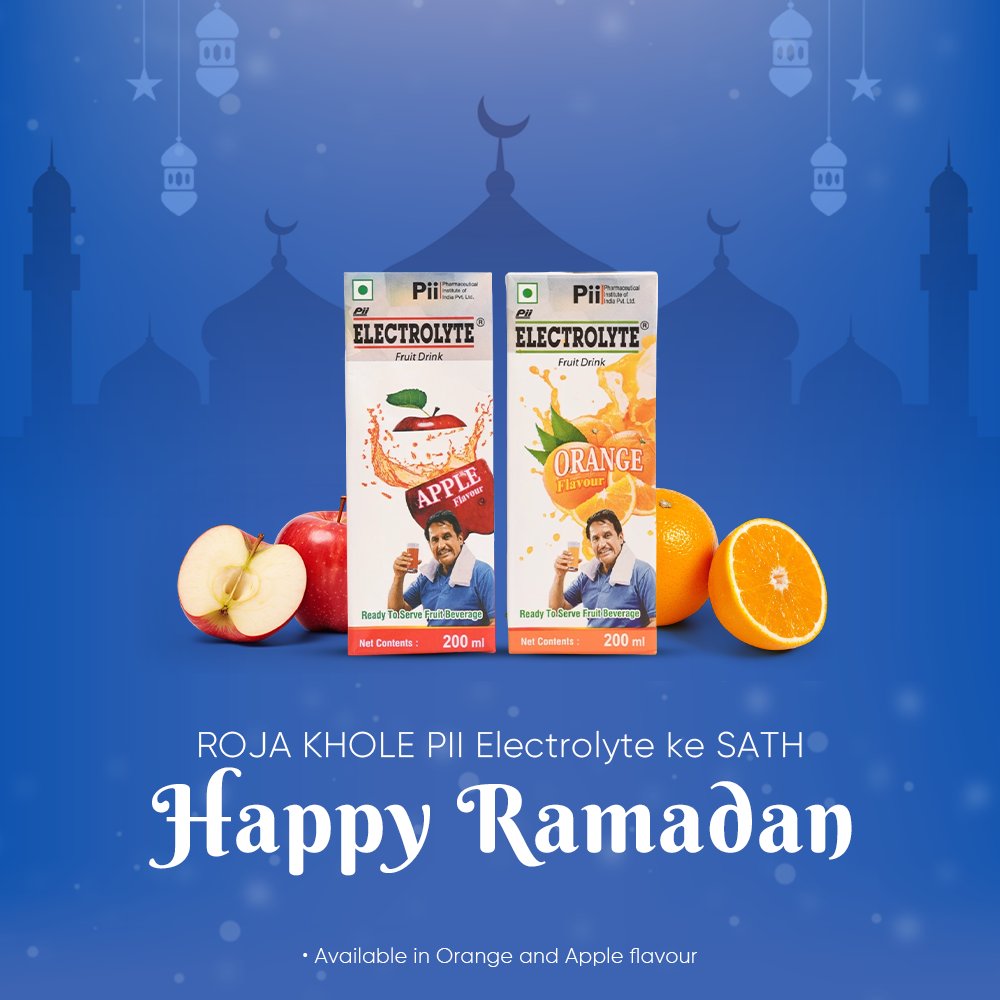 piipharma's tweet photo. Stay hydrated this Ramadan with our delicious and healthy choice for your Iftaar, with our Electrolyte drink to keep yourself energized and hydrated!

Available in Apple🍎 and Orange🍊 flavours. https://t.co/I5FpFZsVaA