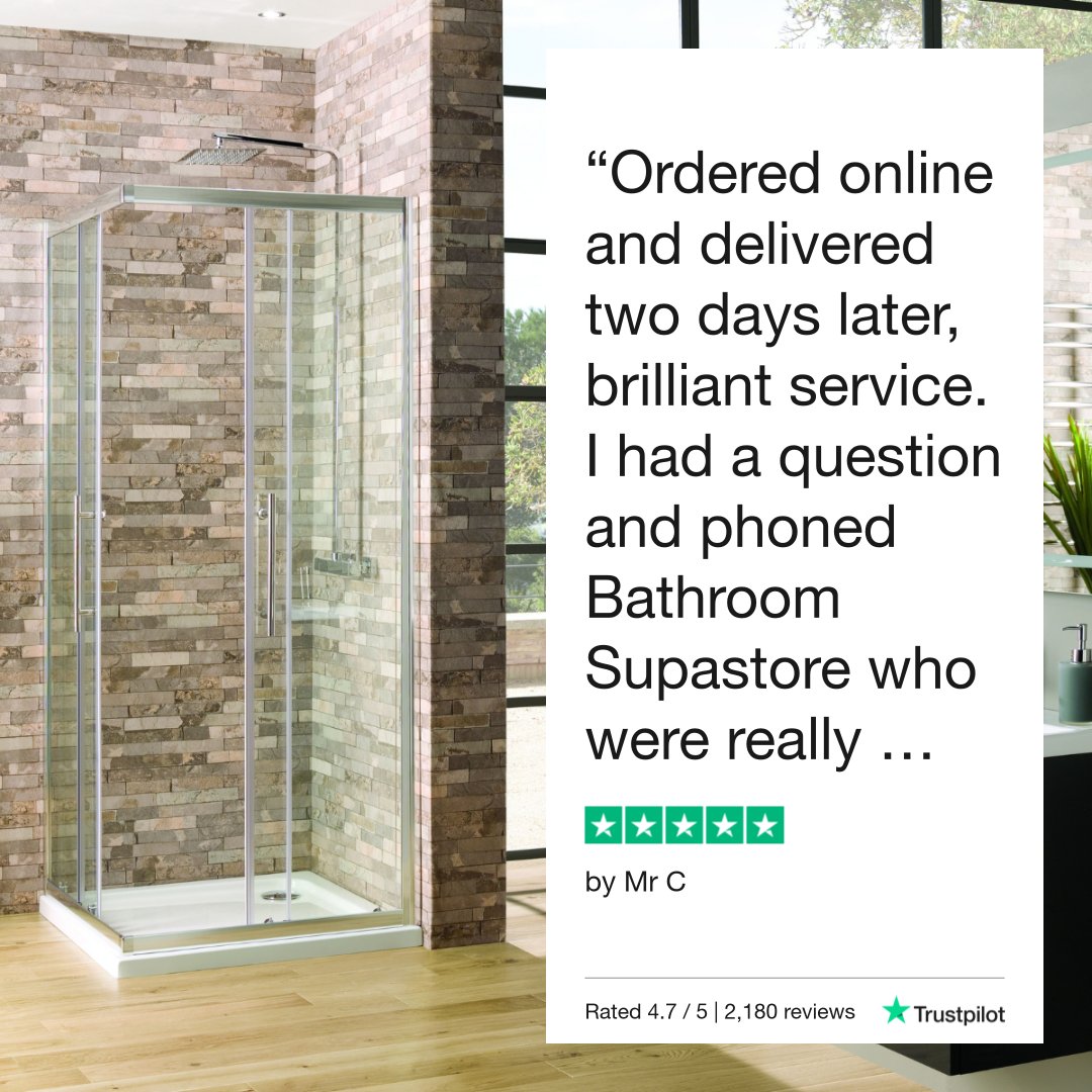 Bathroom Supastore is rated 4.7 out of 5 on Trustpilot. And higher than all our competitors....just saying! We're working very hard on the remaining 0.3! If you've placed an order, we'd love it if you could leave a review 💕 #Reviewus #CustomerReviews #BuildingTrust #5Stars