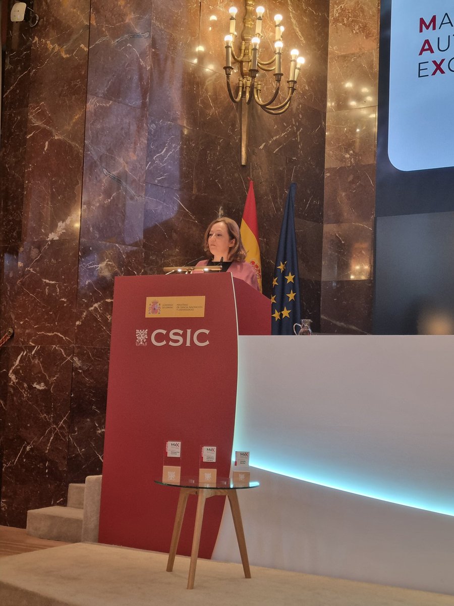 ChemaMartell's tweet photo. Hoy lanzamos el programa MaX-@CSIC para que nuestros institutos caminen hacia la #excelencia científica y su transferencia a la sociedad 

Hemos concedido los Sellos de Excelencia ASPIRA-MaX Josefa Barba a @IQAC_CSIC, @IPP_CSIC, @IGME1849, @ITEFI_CSIC, @imfcsic @ebdonana https://t.co/mDENmi5GXj