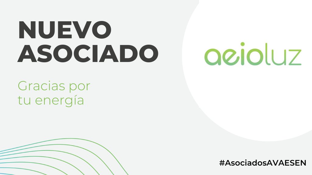 🤝 Hoy damos la bienvenida a #AVAESEN a @aeioLuz Una cooperativa valenciana que asesoramos y acompaña a ayuntamientos, empresas o comunidades educativas en el diseño de planes energéticos que generan cambios y mejoras.   Únete en: i.mtr.cool/hqvondtwfr #AsociadosAVAESEN