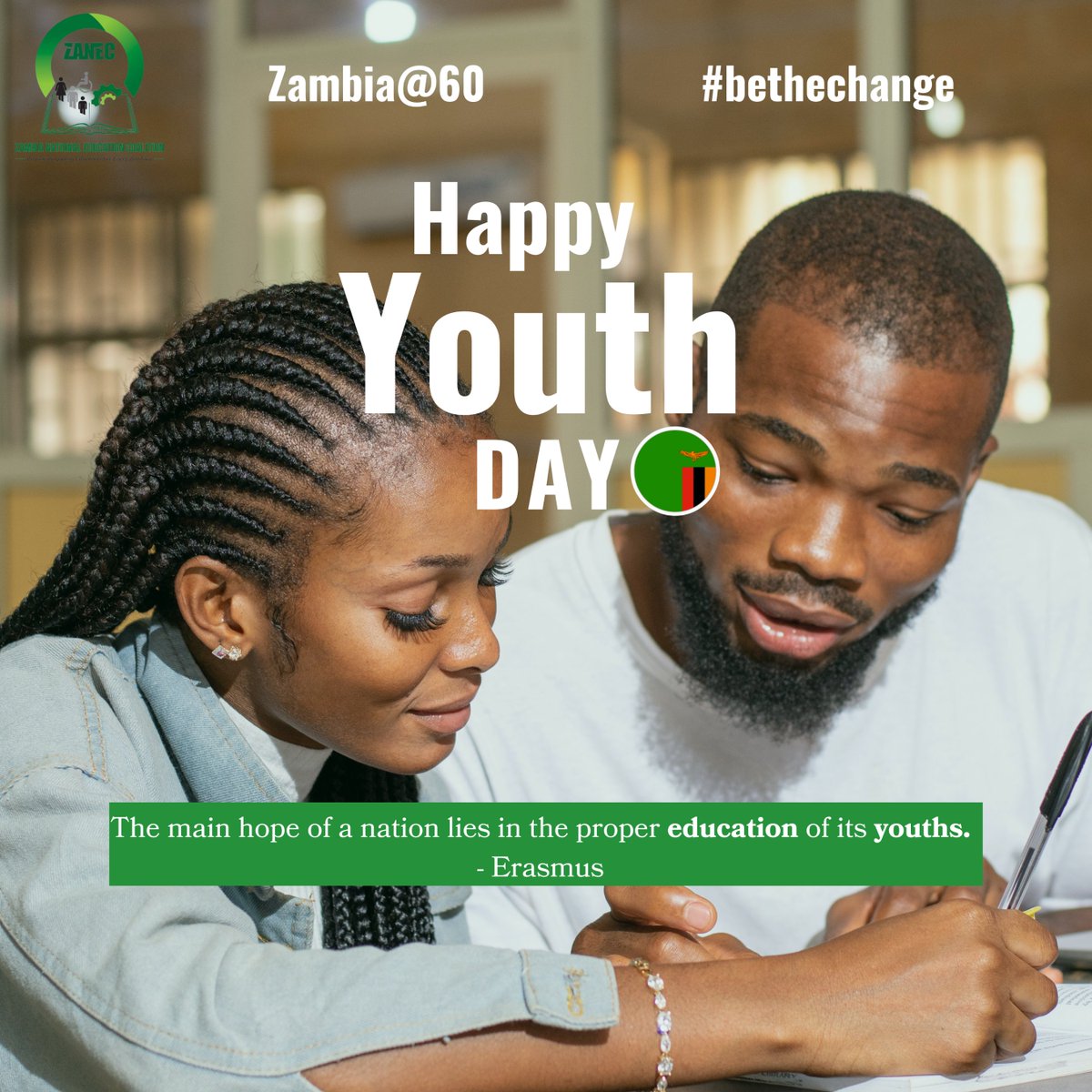 Celebrating all Zambian Youths and recognizing your contribution to the development of the nation ! Happy Youth Day! #bethechange #YouthDayZambia