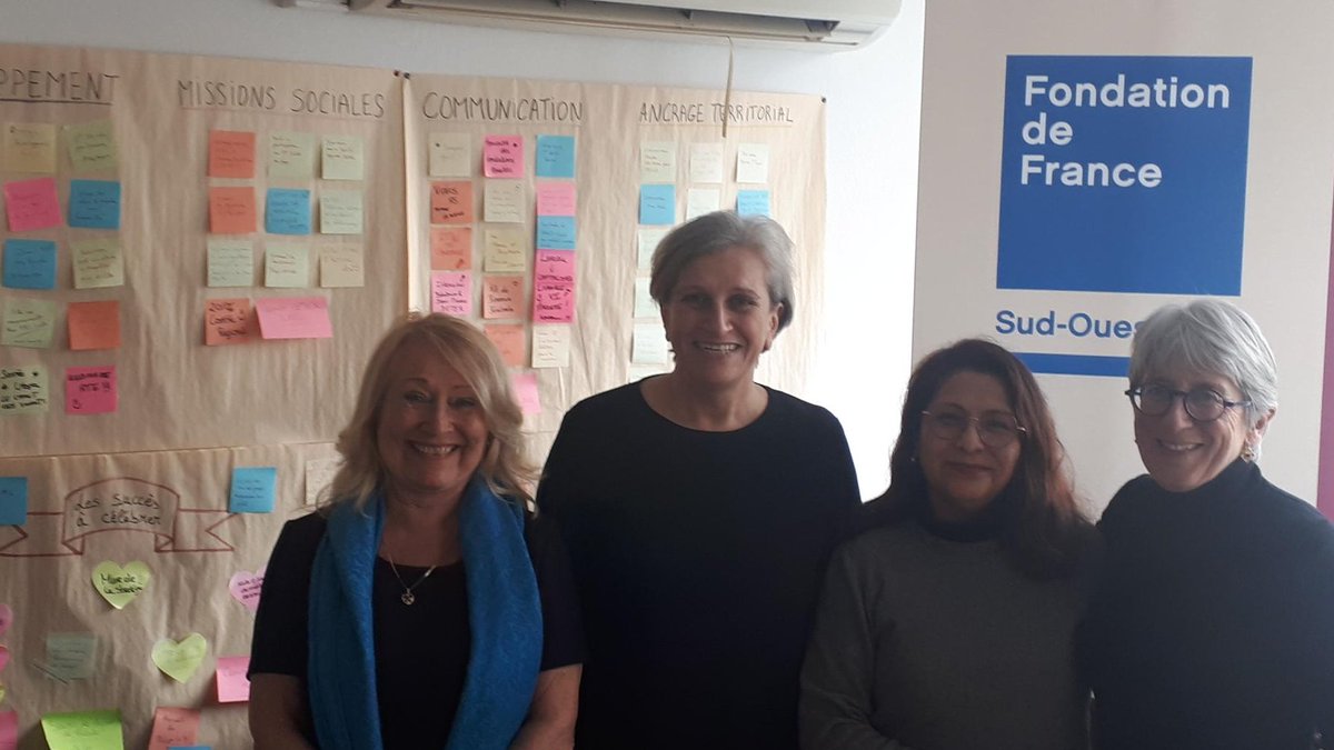 A la rencontre des membres in situ : matinée d'échange avec @bbausse @Fondationfrance Sud Ouest. Merci pour l'accueil et la découverte de tout ce que l'on n'image pas des activités ! 👉fondationdefrance.org/fr/fondation-d… cc @cpapinbdx @CoordNatCD