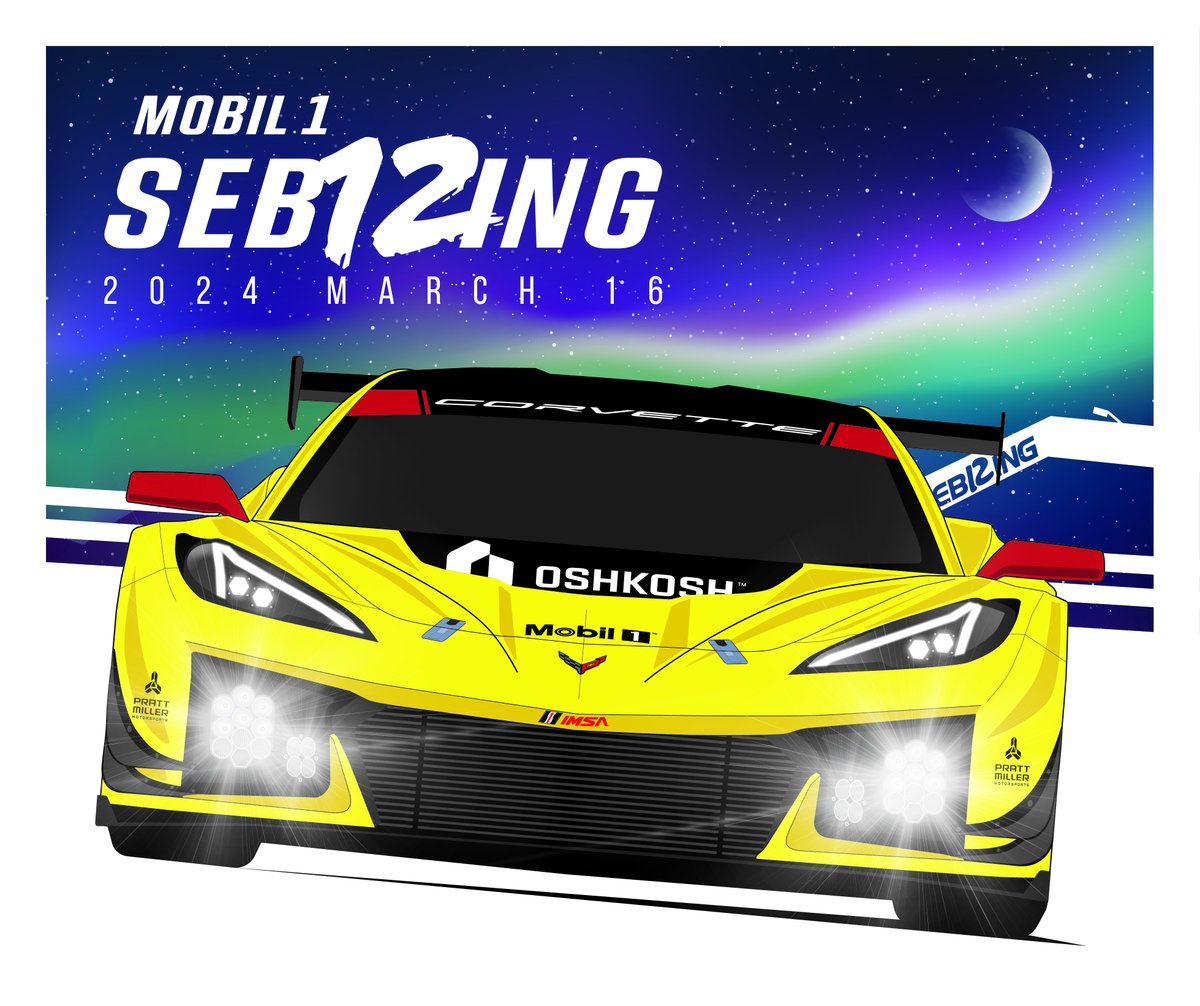 Like, Comment, and Share to enter the draw for an exclusive Corvette Z06 GT3.R poster set, celebrating the Corvette Z06 GT3.R at the Twelve Hours of Sebring. Limited to just 10 pairs, seize the opportunity to own a rare piece of Corvette Racing history! ​ ​ The winners, chosen…