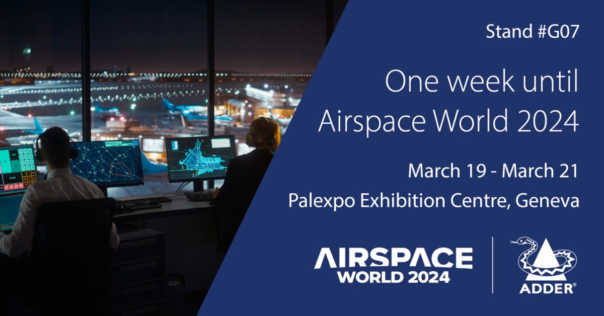 Only one week to go until #AirSpaceWorld! Have you packed your bag? We've packed ours! Find out more on stand #G07 or visit our website: bit.ly/X_S2_AirSpaceW… #KVM #AirTrafficControl #IPKVM