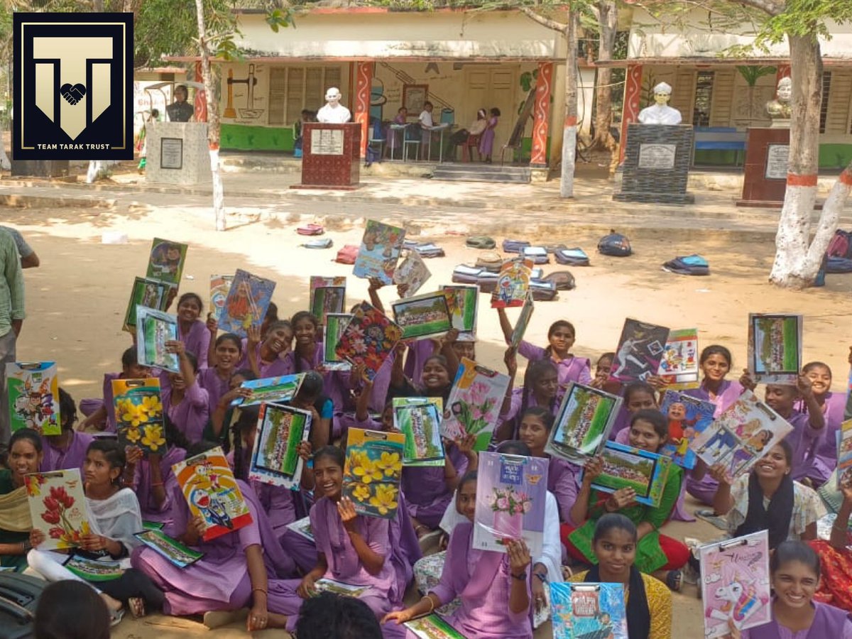 . @TeamTarakTrust Srikakulam Dist Members Distributed 114 Exam Pads To Government School At AlliNagaram . @tarak9999 ❤️ #TTTForNeedy #TeamTarakTrust