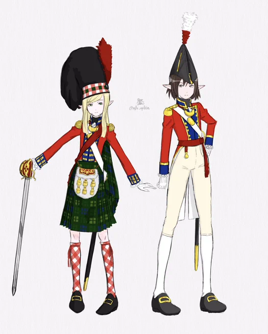 #ミリタリ界隈としての専門は何ナポレオン戦争期の王立海軍&amp;イギリス陸軍の軍服厨( ˘ω˘ ) 