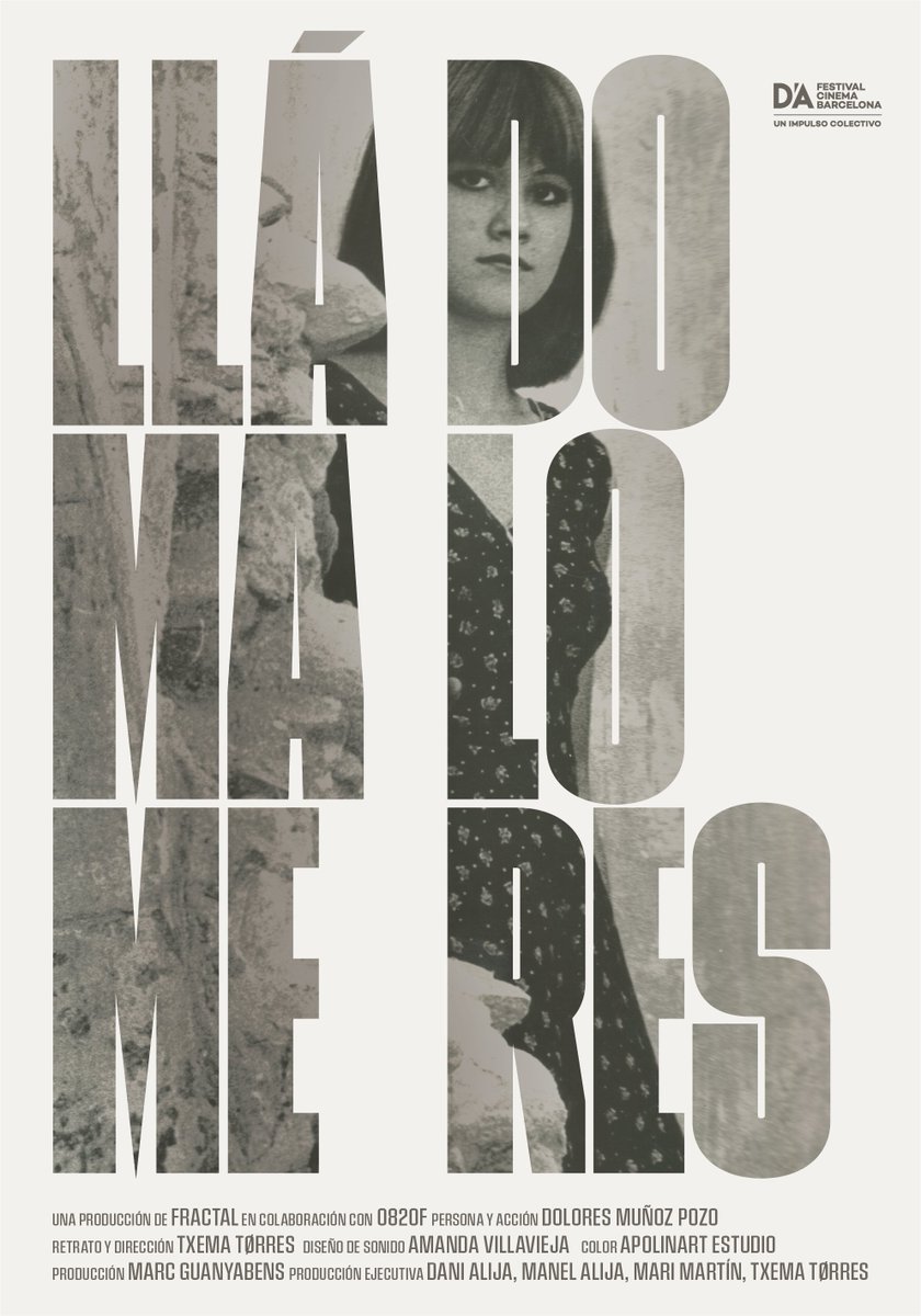 Tornem a casa— és a dir, al <a href="/DAFilmFestival/">D'A Festival Cinema Barcelona 2025</a> 🤍
'Llámame dolores', un curtmetratge de Txema Tørres produït pels amics de 0820F i per Fractal, s'estrenarà a 'Un Impulso Colectivo' envoltat de companyes estimades.
dafilmfestival.com/es/movie/llama…
