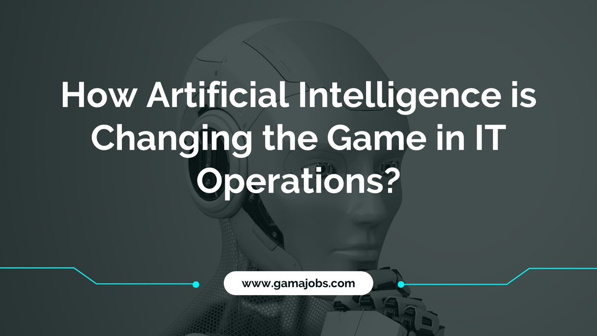 How Artificial Intelligence is Changing the Game in IT Operations?

Read Full Blog : linkedin.com/feed/update/ur…

#itindustry #gamajobs #artificialintelligence #artificialintelligencetechnology #itjobs