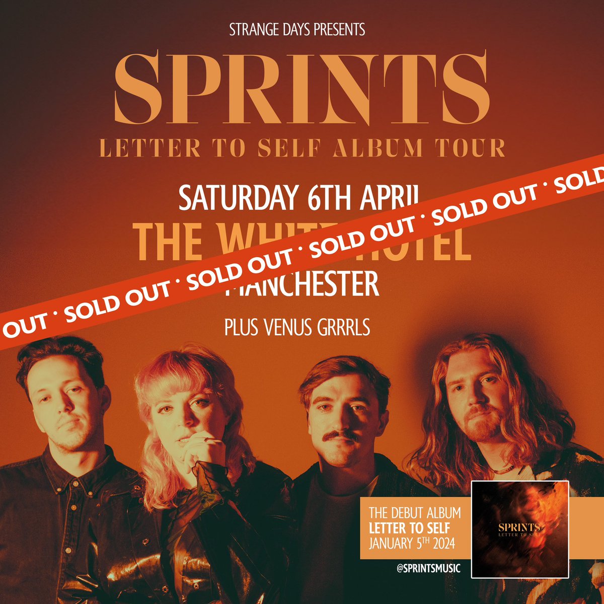 We can’t wait for @SPRINTSmusic to perform an intimate show at @M3_7LW next month. Missed out on tickets? They’re returning to Manchester Friday 29th Nov for their biggest Manchester headline to date at @NCHMCR this show will sell out