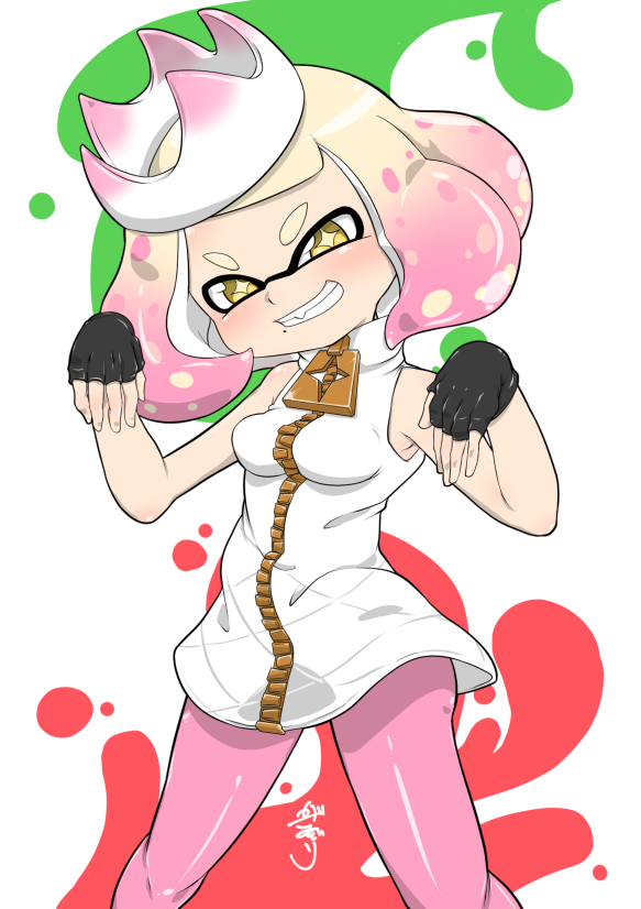 スプラトゥーン「スプラトゥーンのヒメちゃん 」|風見鳥菻(かざみどり りん)のイラスト