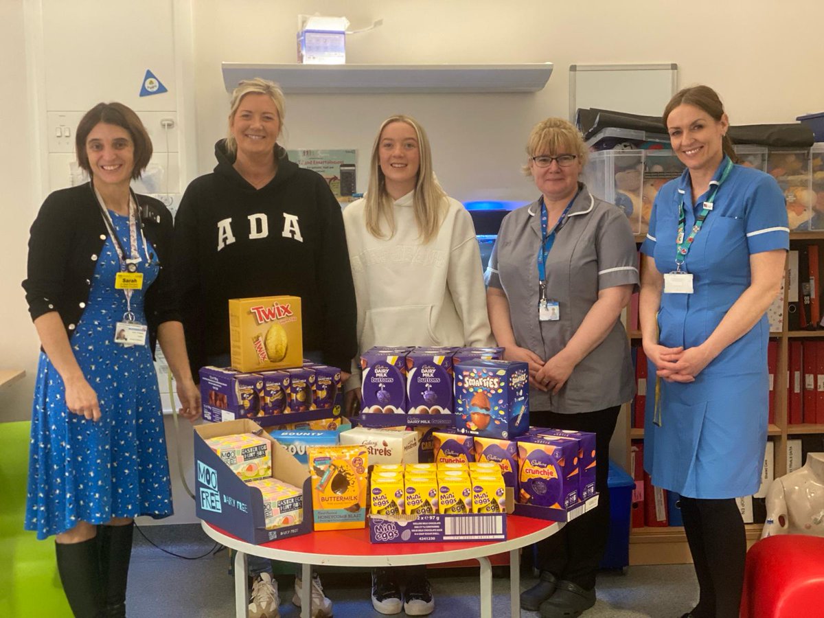 We're hugely grateful to Gemma and everybody at Whitestone Solutions for their kind donation of Easter Eggs to @StaffsChildrens! 🐰💙 (1/2)