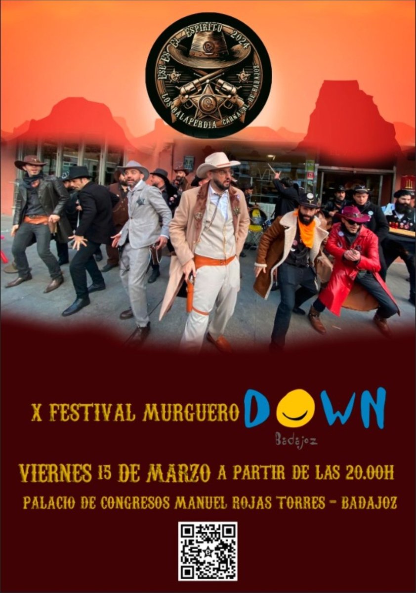 ¡𝓔𝓼 𝓾𝓷 𝓹𝓵𝓪𝓬𝓮𝓻 𝓿𝓸𝓵𝓿𝓮𝓻 𝓪 𝓬𝓪𝓷𝓽𝓪𝓻 𝓬𝓸𝓷 𝓿𝓸𝓼𝓸𝓽𝓻𝓸𝓼 !
X Festival  Murguero <a href="/DownBadajoz/">Down Badajoz</a>
📆 Viernes 15 de Marzo
🕒 A partir de las 20.00h
📍Palacio de congreso Manuel Rojas Torres