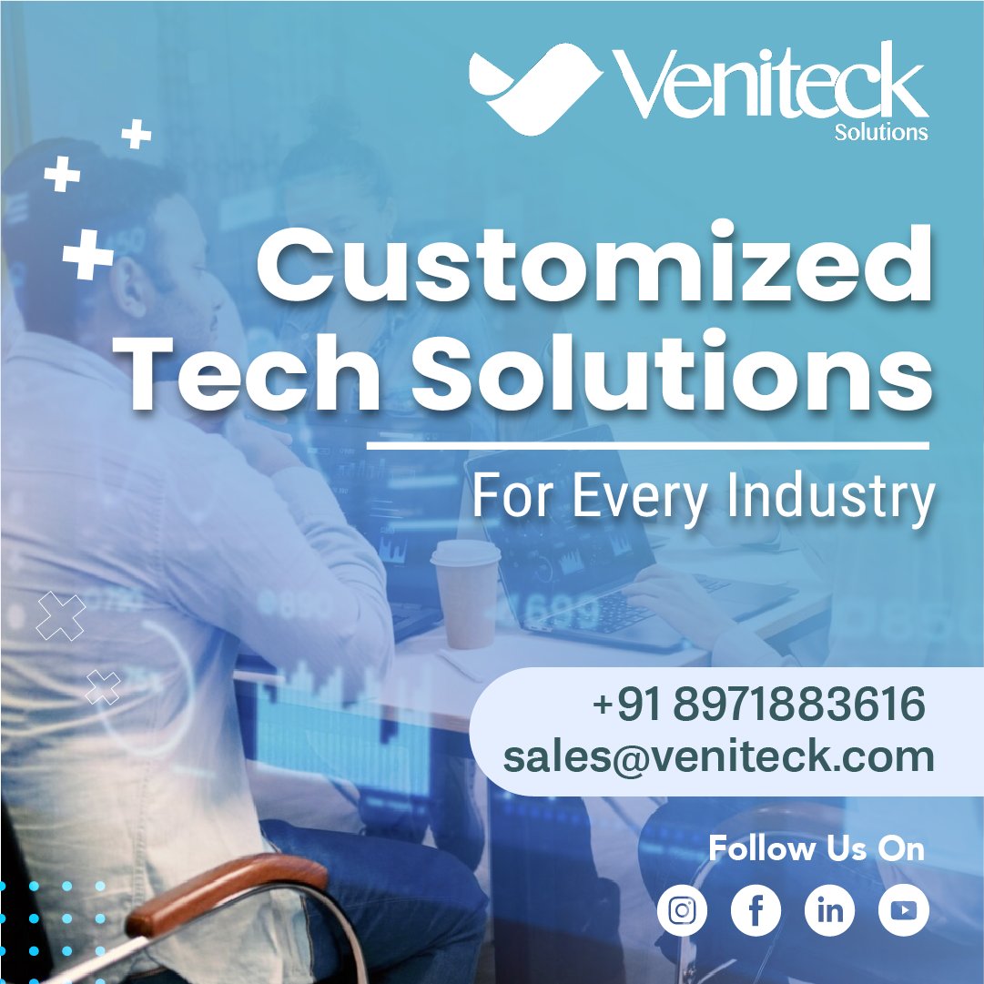 Veniteck Custom Solutions Delivered with Precision! Let's collaborate closely to turn your ideas into reality.
.
Visit Now
Instagram-bitly.ws/33szt
Website- veniteck.com
Call- +91 8971883616
.
#veniteck #venitecksolutions #softwaresolutions #cleintcentric