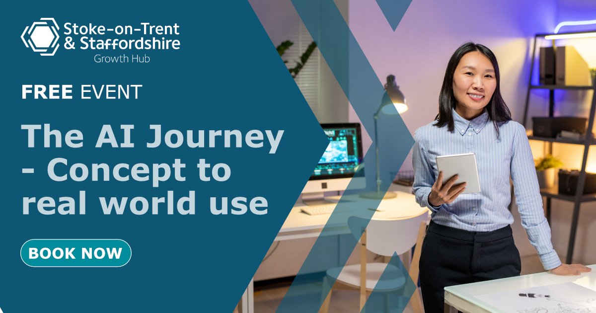 Discover how Artificial Intelligence could be implemented within your business. Rocketeer Enterprise Limited will present ‘The AI Journey - Concept to real world use’, on Friday, March 15th, 10am – 12.30pm at the Business Hub in Codsall Book now➡️bit.ly/3T6DBmn