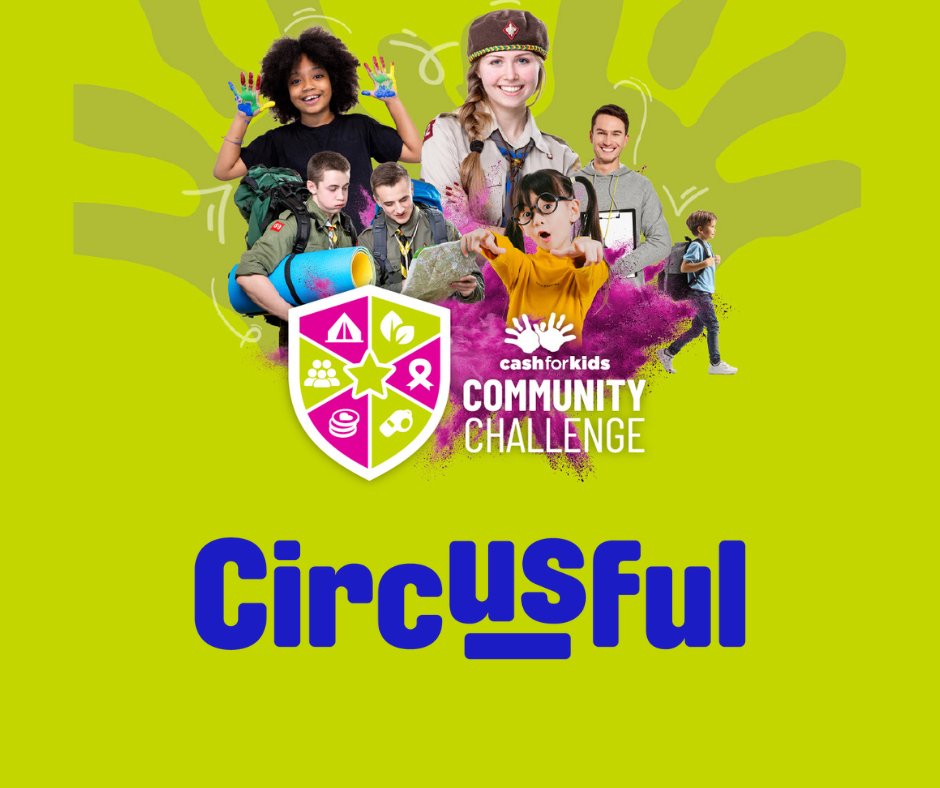 We are raising money as part of the #CommunityChallenge with @CashforKidsNI! We have a goal of £2000 and every donation received will help us continue to deliver our Outreach work! 🌟 If you would like to donate please click on this link - shorturl.at/yJMP0 🎪