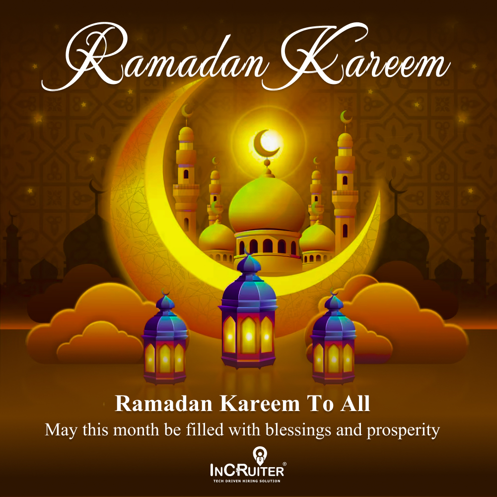Ramadan Kareem!🌙 As the holy month of Ramadan begins, we extend warm wishes to our friends and colleagues around the world. May this sacred time be filled with blessings, reflection, and spiritual growth. ✨ #ramadan #ramadan2024 #ramadankareem #wishes #incruiter