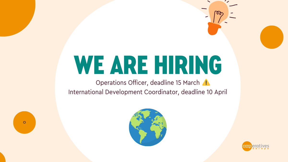 💼 Job alert: We are seeking 2 professionals to join our team. 🔸Operations Officer: only 3 days left to apply! Deadline 15 March 👉 lnkd.in/eyGcyfNt 🔸🌍 International Development Coordinator: Apply by 10 April 👉 lnkd.in/ebwMwG9E Share this with your network!