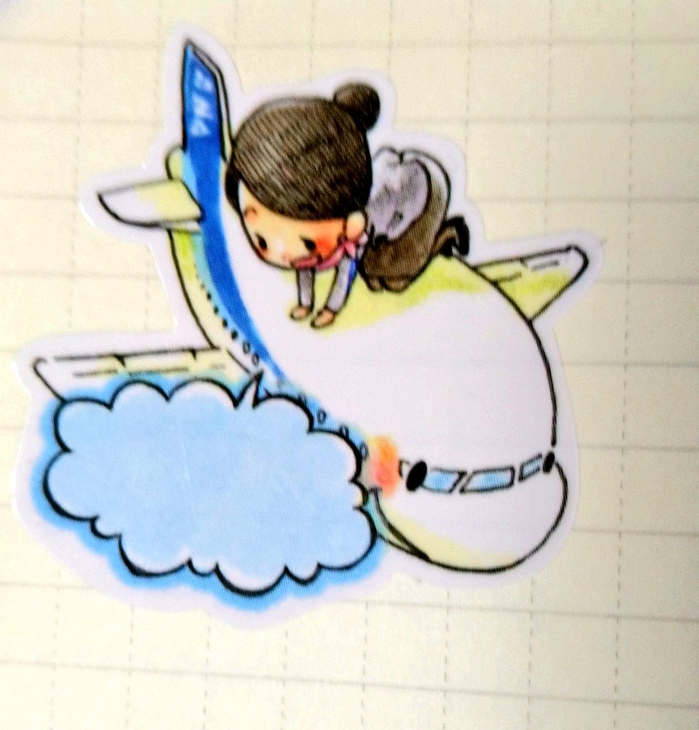 Amy10416976's tweet photo. 😚可愛いCAシール🩷✈️
#ANA
#CabinCrew
#FlightLogBook https://t.co/JdRdyCxcbU