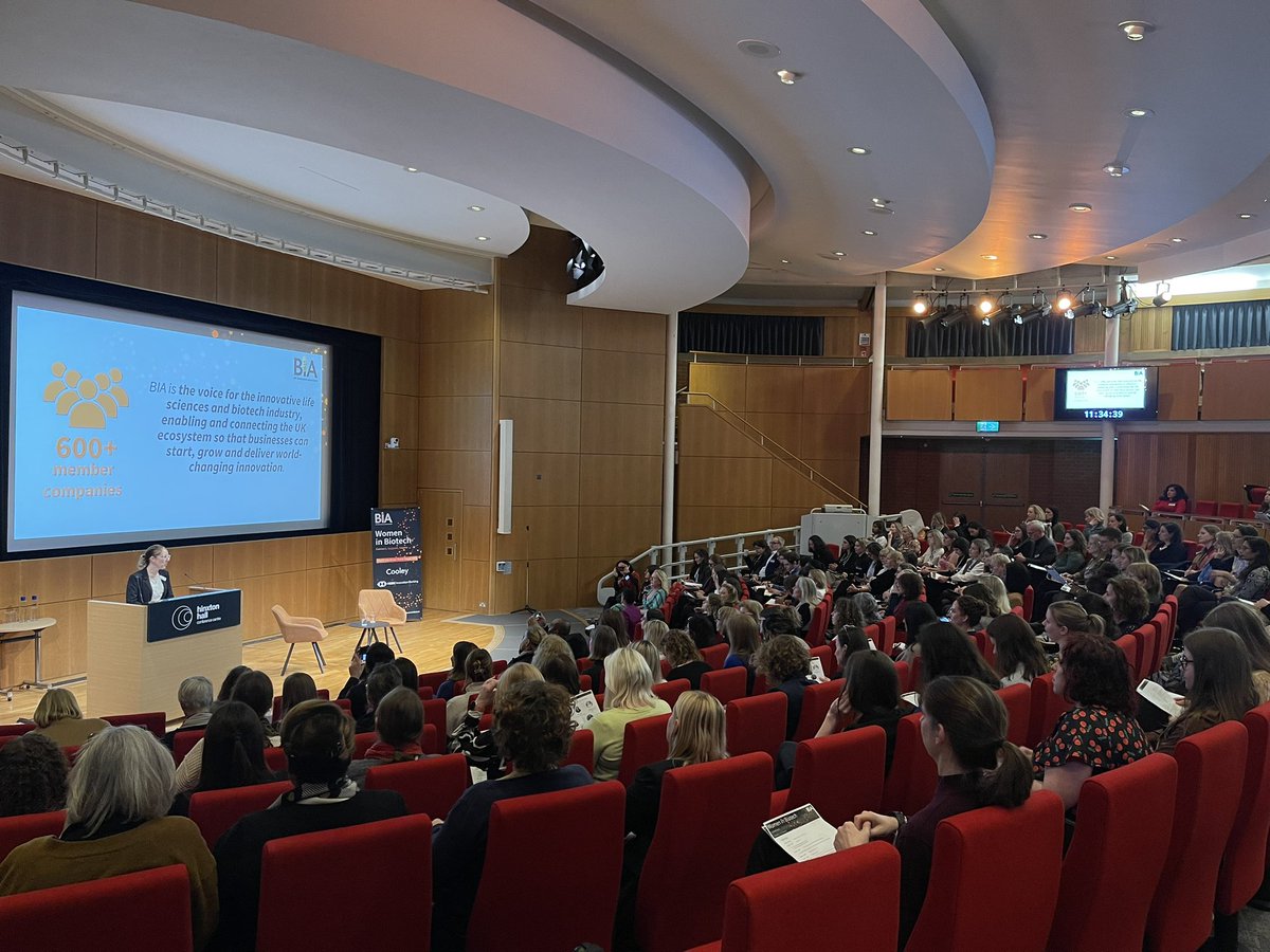 👋 Hello from #Cambridge as we kick off our #WomeninBiotech event dedicated to celebrating #IWD and addressing the two key themes of #InvestInWomen and #InspireInclusion Opening remarks by Jane Wall and @HarrietOpp @RNID Thank you to our event supporters @CooleyLLP @SVB_UK 🌟