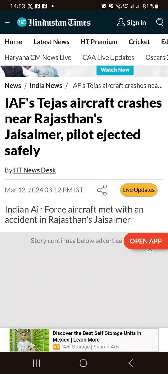 choozi17's tweet photo. The Tejas were supposed to be India's homemade replacement for its many aging MiG fighters and both are equally miserable 😂 https://t.co/IlMbpXQJDZ