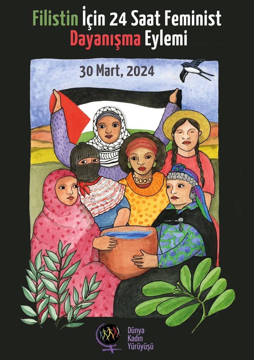 🇵🇸 Nehirden Denize Filistin Özgür Oluncaya Dek Kadınlar Yürümeye Devam Edecek! 🌎Filistin İçin 24 Saar Feminist Dayanışma Eylemi 📌30 Mart, 12:00-13:00 pm ❗Daha fazla bilgi için sitemizi ziyaret edebilirsiniz: dunyakadinyuruyusu.org 📽️youtu.be/VYSBrXSftXc