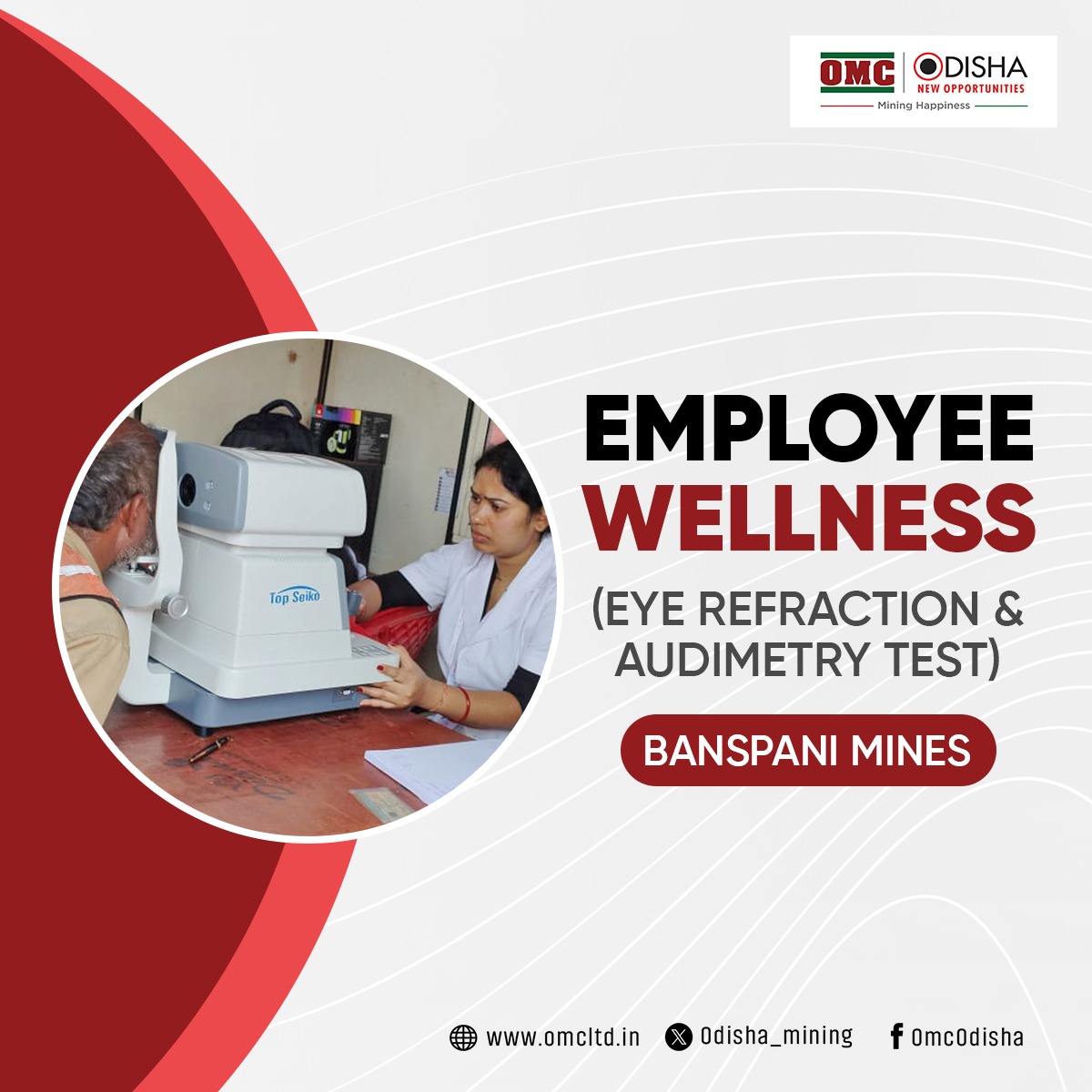 Prioritising good eye healthcare at the workplace, OMC Banspani mines organised an eye refraction and audiometric test camp.

Well-being and optimal vision care of truckers is our priority. #OMCCares #MiningHappiness