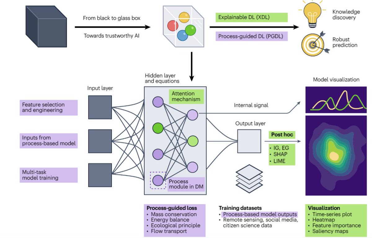 🌟New paper in @NatureWaterJnl on #DeepLearning for #WaterQuality. It reviews DL's strengths and limitations and underscores its potential in overcoming challenges and discovering new knowledge in water sciences. Link: nature.com/articles/s4422… PDF: rdcu.be/dAXkO