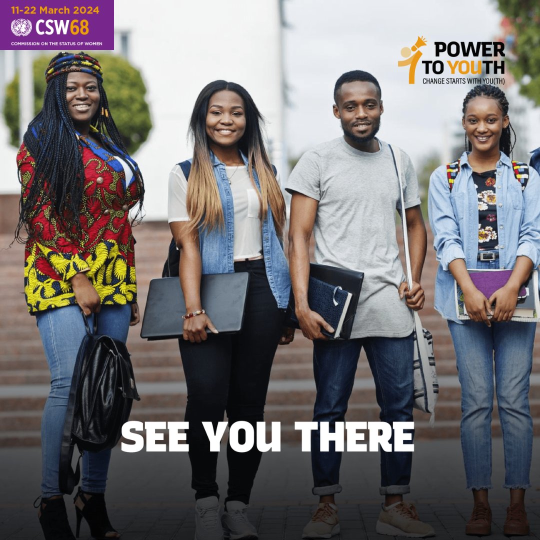 #PTYatCSW 
OUr  amazing #PowerToYouth team is participating at #CSW68 to share share good practices of working with communities to promote the rights of AGYW. 
Read More and participate in our virtual and physical sessions 😁

linkedin.com/posts/nkengafa…
