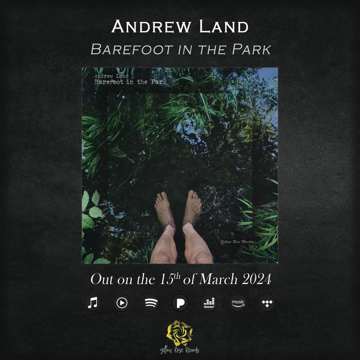 'Barefoot in the Park' is a solo piano tune composed and performed by Andrew Land a UK-based pianist and composer. It's a calm and peaceful tune with a romantic vibe. Pre-save it here: valleyview.ampsuite.com/releases/links…