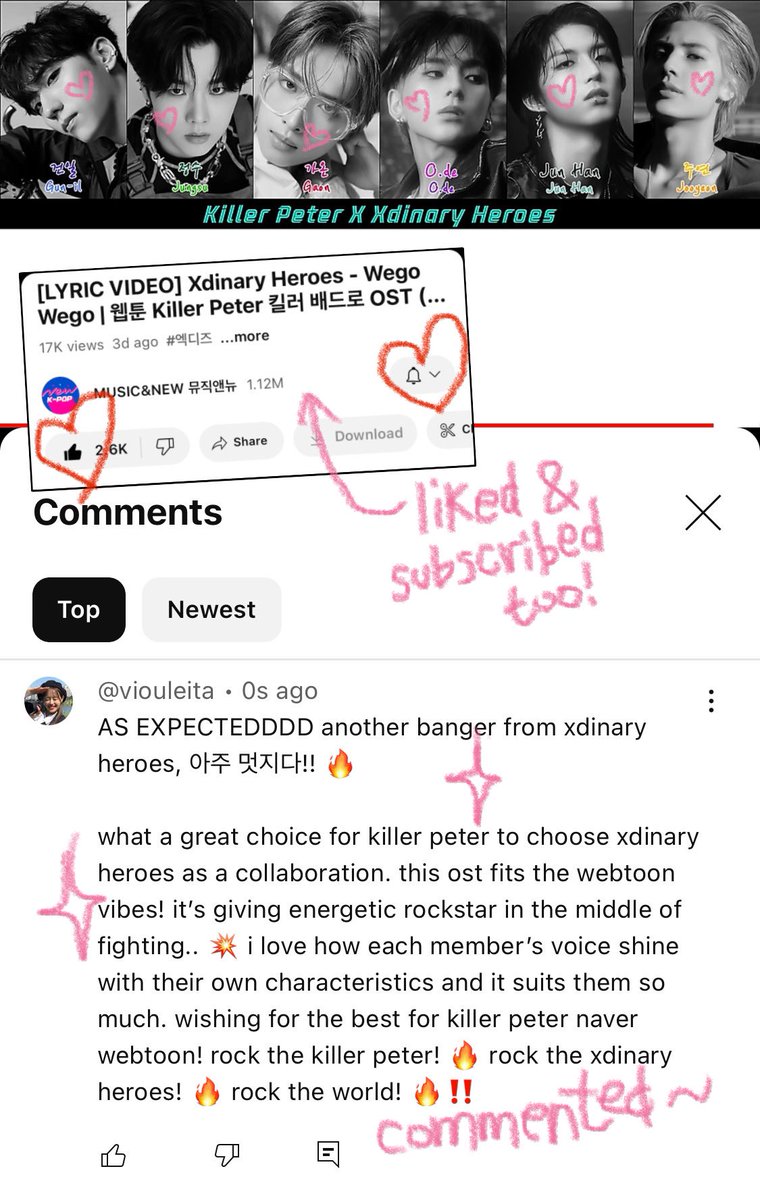 odatde's tweet photo. BEST OF LUCK FOR KILLER PETER &amp; XDINARY HEROES!! 💥🔥 here’s my submission i hope i’m lucky 🫣

#KillerPeter #킬러배드로
#WEGOWEGO #WegoWego
#엑스디너리히어로즈 https://t.co/I7bRxU0RN4