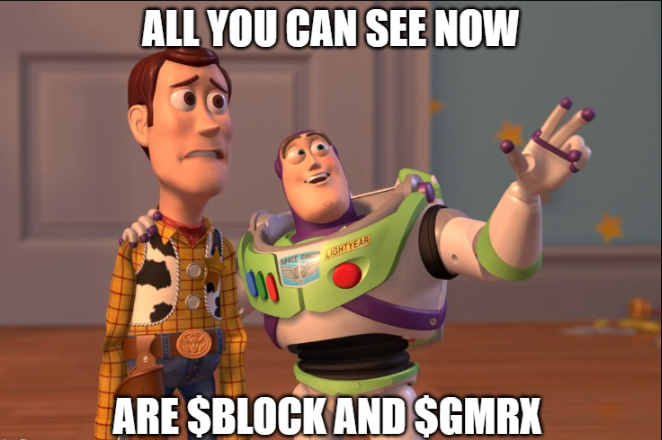 GM, Web3 friends!☕️
$BLOCK or $GMRX or both?🤣