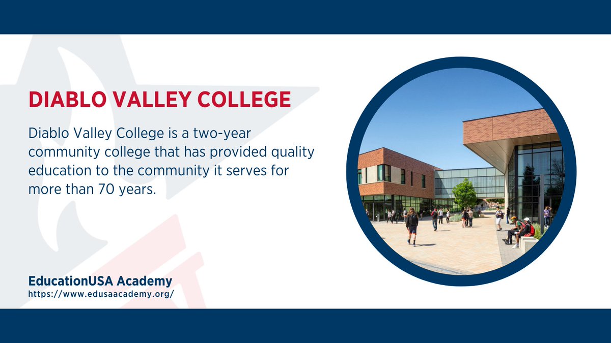 Join #EducationUSA Academy this summer, in-person, to build your knowledge of U.S. higher education with Diablo Valley College (@DVC_updates). Course topics include business and entrepreneurship. Learn more 📷 edusaacademy.org.