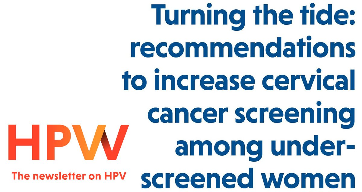 New at HPW: #ACCESS #Consensus Group recommendations to increase #cervicalcancer #screening towards @WHO #cervical_cancer_elimination hpvworld.com/articles/turni… @JosTrust @imperialcollege @WOMENInc @UnityHealthTO @UNCpublichealth @NSShse @MaireadOConnor8 @Odeyneisingh