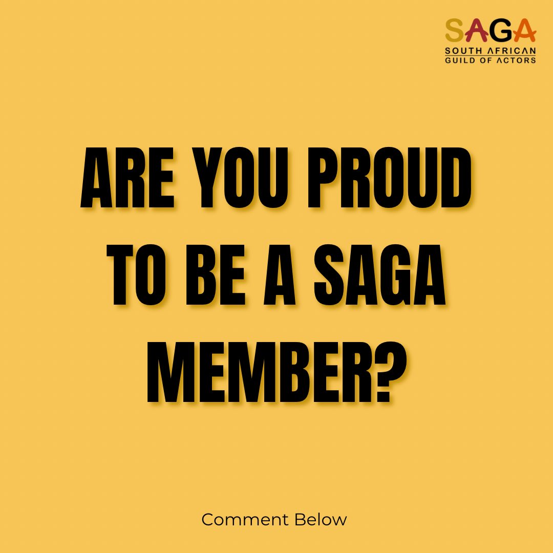 Are you a proud #SAGAMember ?🎭✨ #SAGA #SAGuildOfActors