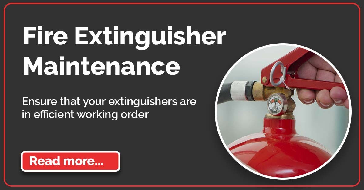 Annual maintenance of your #fireextinguishers helps to ensure they are in efficient working order, and that they are still in the correct location.

If you need to book a maintenance visit, simply complete our online form and we will be in touch: bit.ly/3sqG8HM