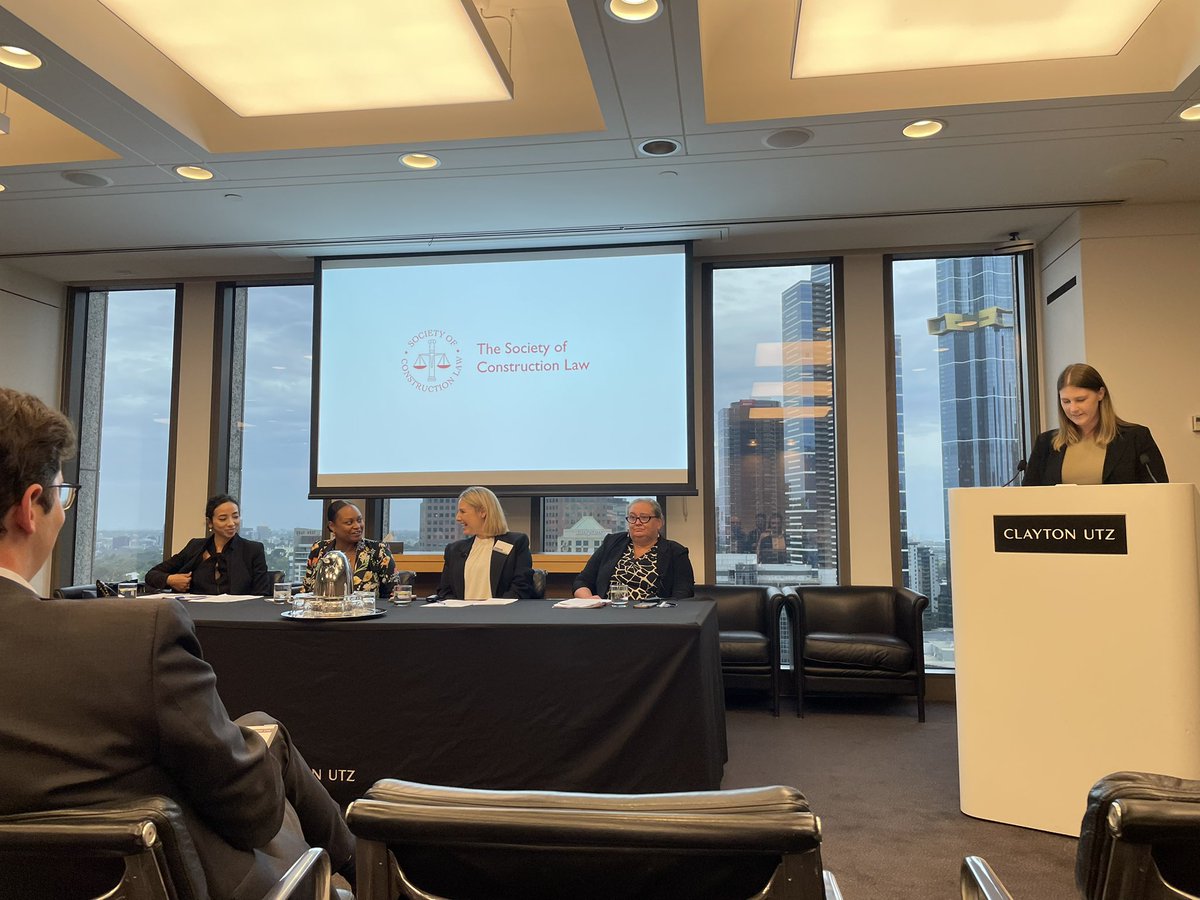 👷Thanks to @SCLAust and @ClaytonUtz for a fantastic discussion about the challenges and opportunities in promoting gender diversity across the construction industry. Especially interesting about role of government in driving positive change through public procurement strategies.