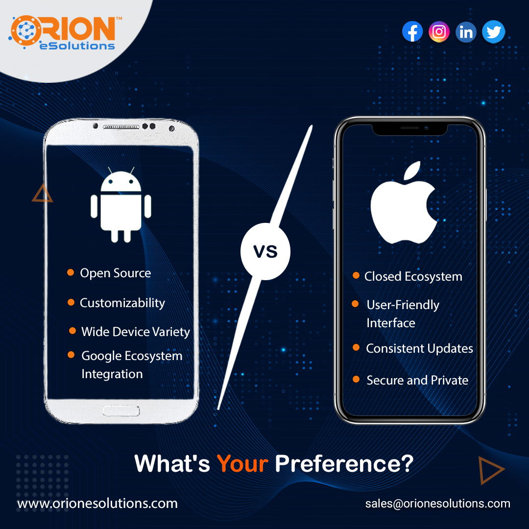Android vs iOS: The Battle Begins!

Which side are you on? Join the debate!

#orionesolutions #AndroidVsiOS #MobileAppDevelopment #Android #iOS #androiddeveloper #iosdeveloper #appdevelopment #appdevelopmentcompany #appdevelopers #mobileappdeveloper #development #business