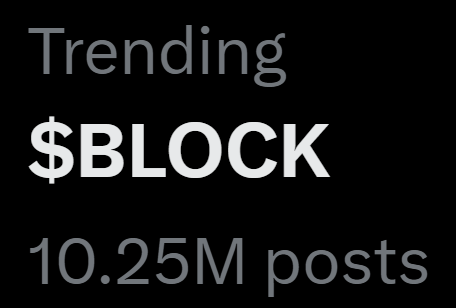 🚨 $BLOCK SUPRASSED PORTAL LIKE INSANE 🚨

You cannot fade this, you can make $10K MINIMUM!!💰

Get that MAX $BLOCK 🟪 (ENGAGE HARD)

Follow <a href="/FugakuCrypto/">Fugaku</a> for MAX POINTS 🪂🪂<a href="/gaiminio/">GAIMIN</a> $GMRX