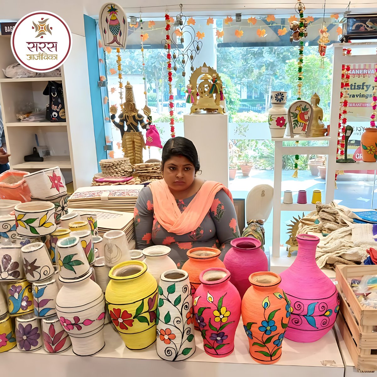 Unveil the timeless beauty of Bengal's crafts at Saras Aajeevika Gallery! From jute crafts to Kantha stoles, witness the skill and dedication of rural women artisans. Hurry, only until March 23rd. Let's celebrate their talent together!
 #BengalCrafts  #festival #Retail #Online