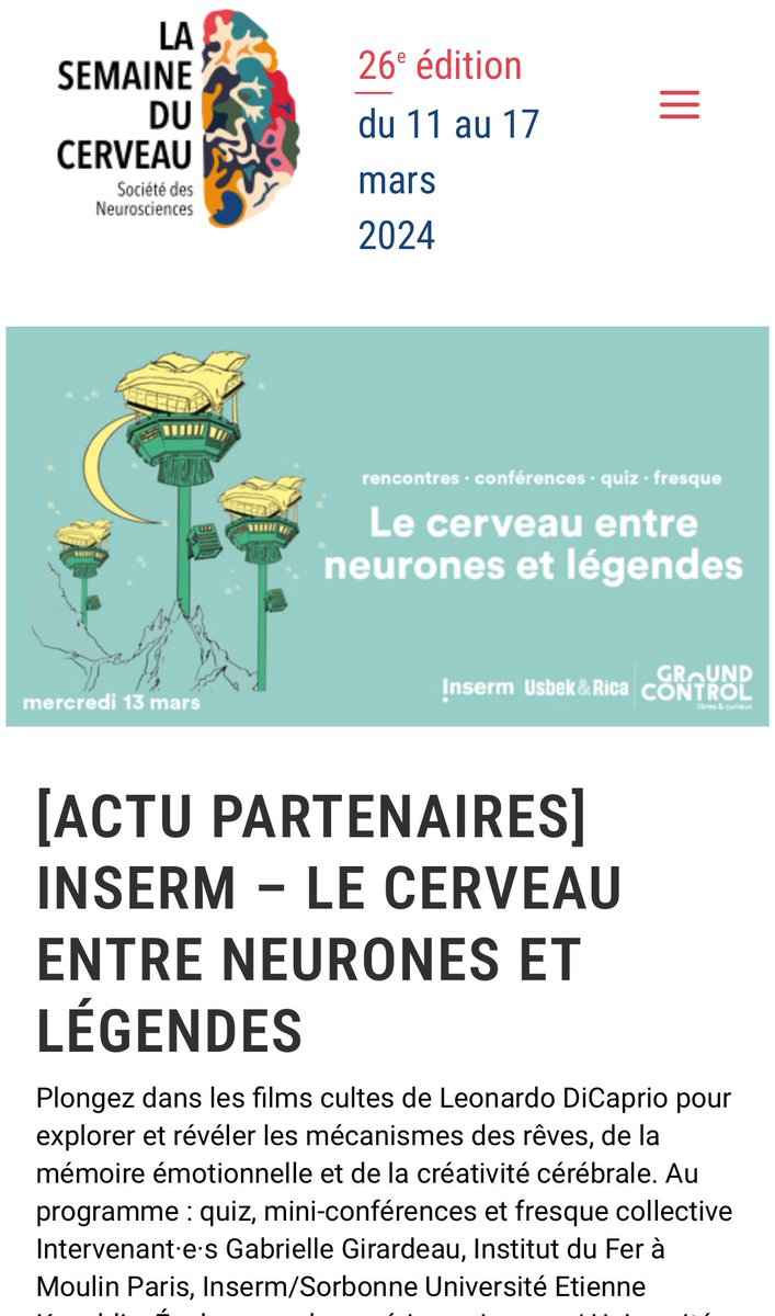 💯 En cette semaine du cerveau et des neurosciences il est bon de rappeler que vous utilisez bien 100% de votre 🧠 et non pas 10% comme on l’entend souvent. @Inserm @INRAE_France @FranceAlzheimer @sup_recherche