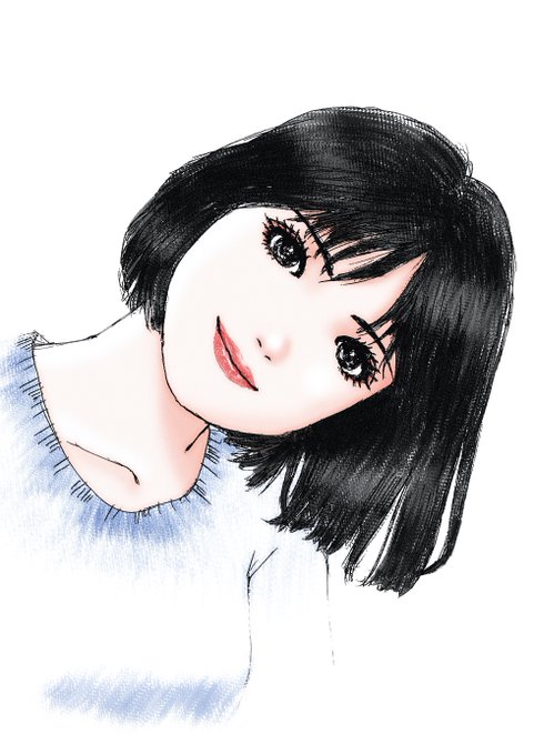 「前髪 化粧」のTwitter画像/イラスト(新着)