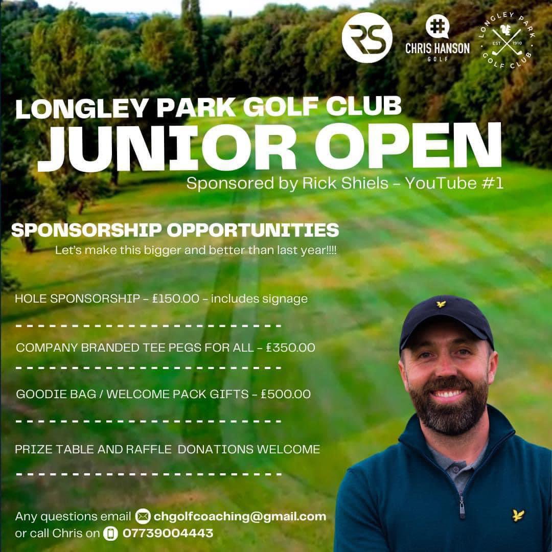 Wow! ⛳️ We already have 50+ juniors from around the country entered into this years Junior Open sponsored by @RickShielsPGA Plz get in touch to enter or discuss any sponsorship opportunities 👍🏽 @huddersfaxgolf ℹ️