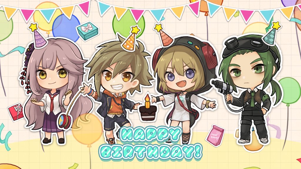 【お知らせだニャン！】 🎂4月バースデーイベント🎂 ■イベント期間：4月1日 - 4月8日 (GMT+8) ■イベント期間内アンナ、ソラ、シュウ、ヤエで探索すると、獲得できる探索ポイントが10%増加します。 #サバかく #バースデーイベント