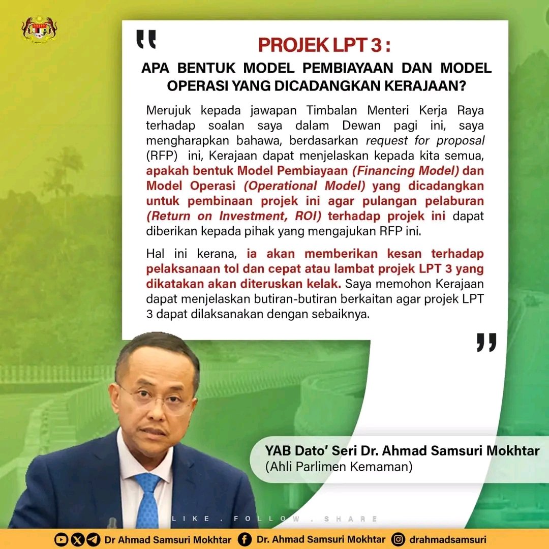 Ir. Dr. Ahmad Samsuri Mokhtar tweet media