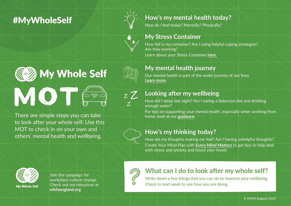 Today is My Whole Self Day, @MHFAEngland's campaign for workplace culture change
👉 mhfaengland.org/my-whole-self/

Keep your 👀 on our social media pages to meet our colleague's #MyWholeSelf

@satrust_ @spencerapprent @derbyrs_wyndham @EM_MathsHub @spencer_hub