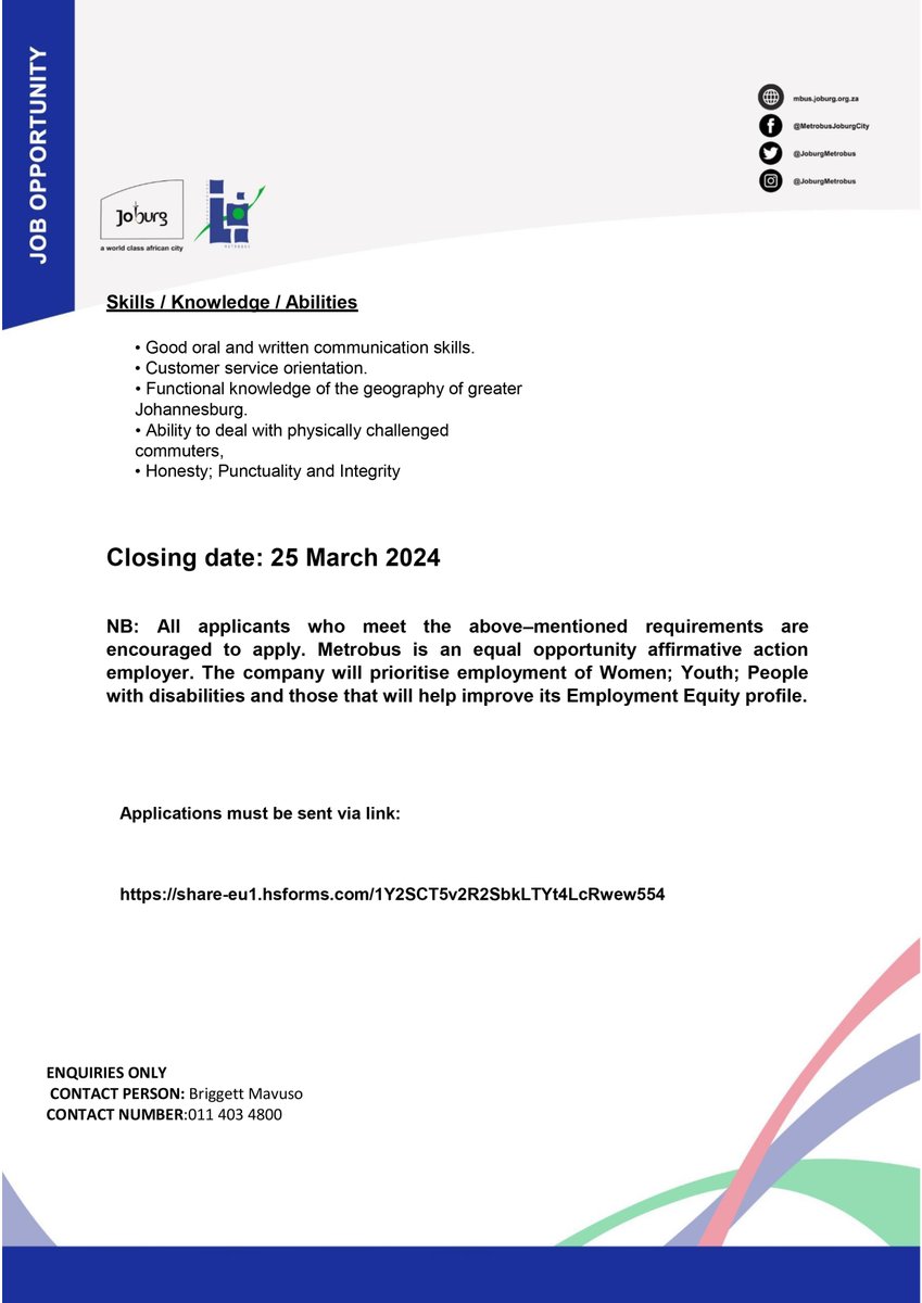 Joburg Metrobus tweet media
