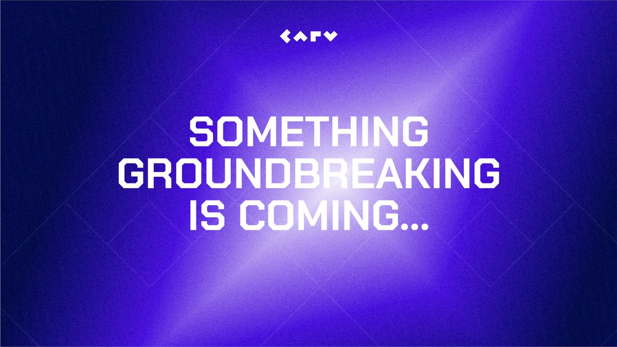 The possibilities for PLAY are INFINITE ♾

Get hyped, the countdown has begun!⏳
Stay tuned as CARV leads the way into an infinite universe of play.

#InfinitePlay #CARV