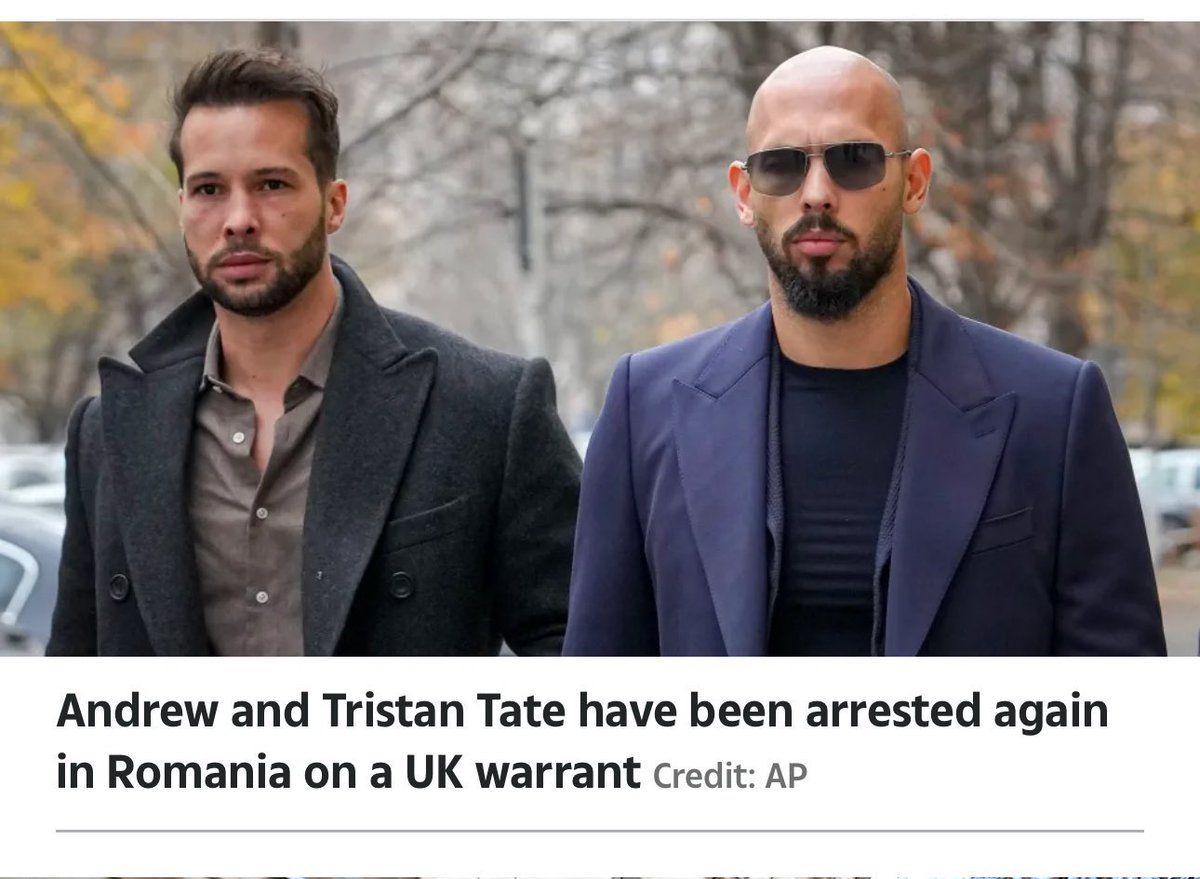 Tate brothers arrested again after the first day of Ramadan

It’s because of an accusation between 2013-2016

Proper bs

Free the Tates 🙏🏻