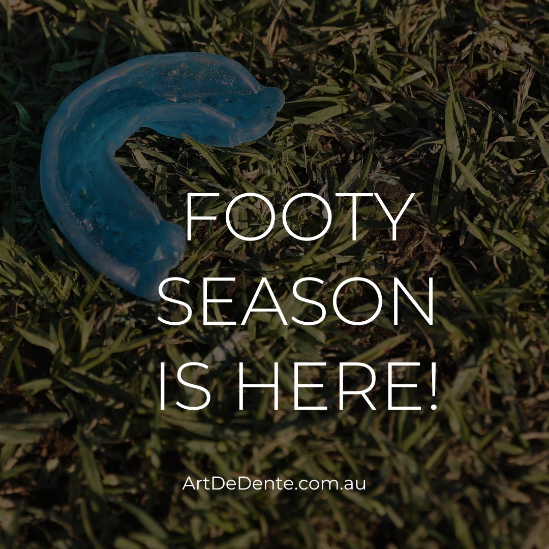 Footy season is here! Visit us for Sports Mouthguards to protect your smile on the field. 

#FootySeason #SmileSafe #CustomMouthguard #DentistMelbourneCBD #MelbourneCBDDentalClinic #MelbourneCBD #Melbourne #ArtDeDente